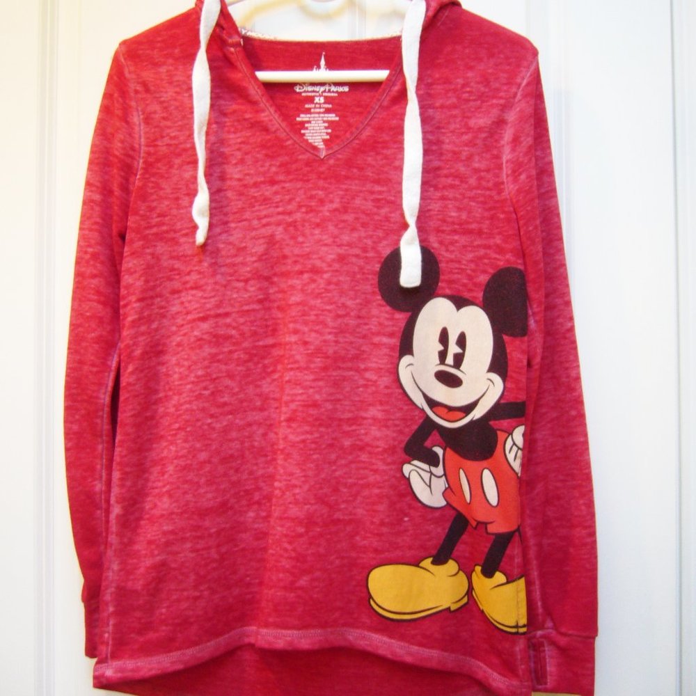 Disney Parks Womens Pullover Hoodie Mickey Mouse